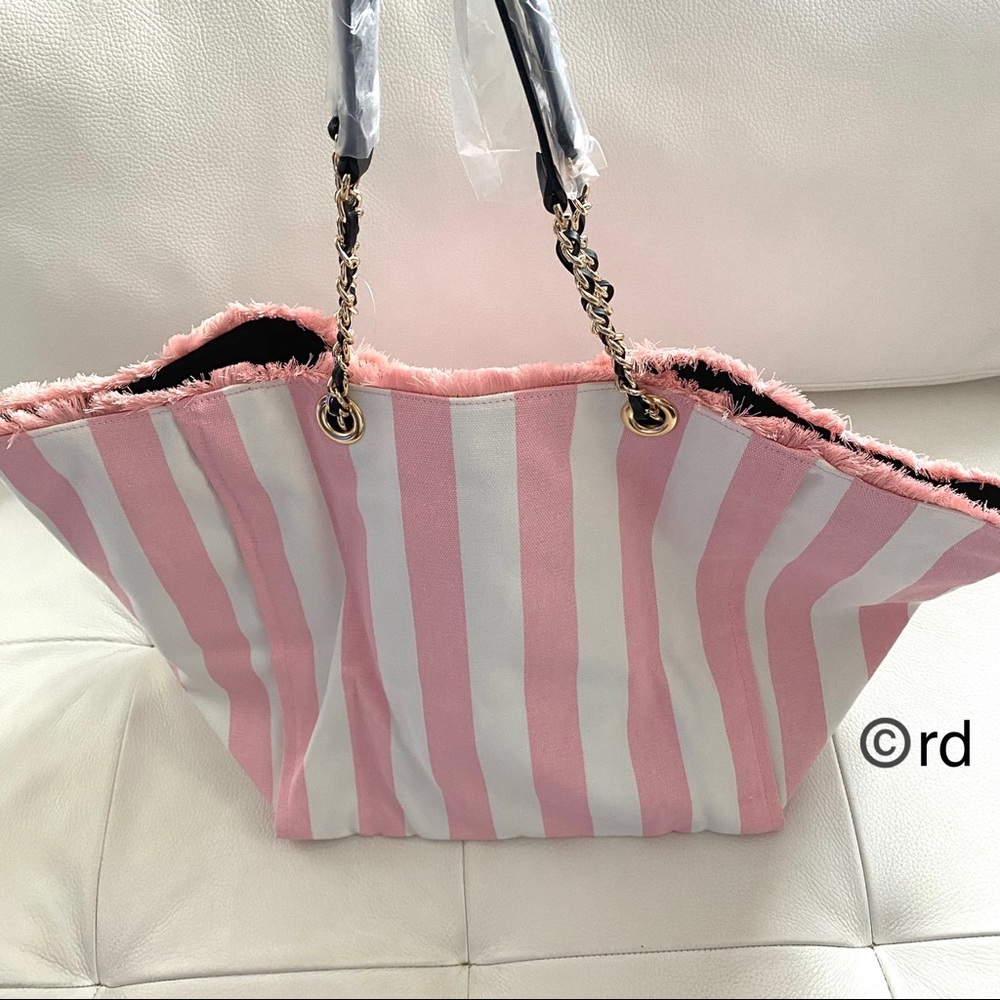Victoria’s Secret Pink Stripe Beach Bag $58 - Picture 10 of 12